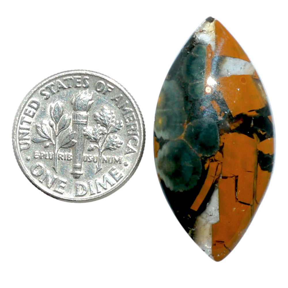 Ocean Jasper 16.3x32.55x5 mm Marquise Shape Polished Gemstone LS27-07873