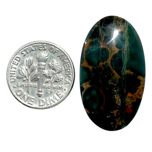 Ocean Jasper 17x29.8x5 mm Oval Shape Polished Gemstone LS27-07874