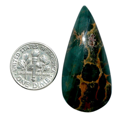 Ocean Jasper 18.3x39x6.3 mm Pear Shape Polished Gemstone LS27-07875