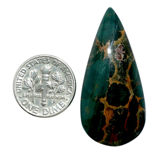 Ocean Jasper 18.3x39x6.3 mm Pear Shape Polished Gemstone LS27-07875