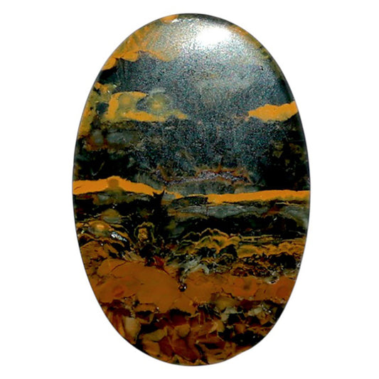 Ocean Jasper 17.9x26.5x4 mm Oval Shape Polished Gemstone LS27-07877