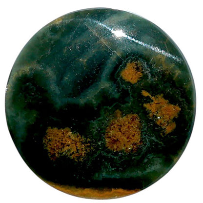 Ocean Jasper 24.7x24.7x4 mm Round Shape Polished Gemstone LS27-07879