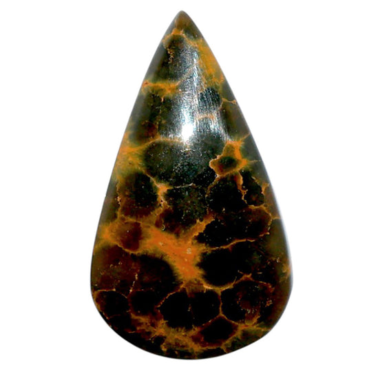 Ocean Jasper 18.8x32.45x5.5 mm Pear Shape Polished Gemstone LS27-07884