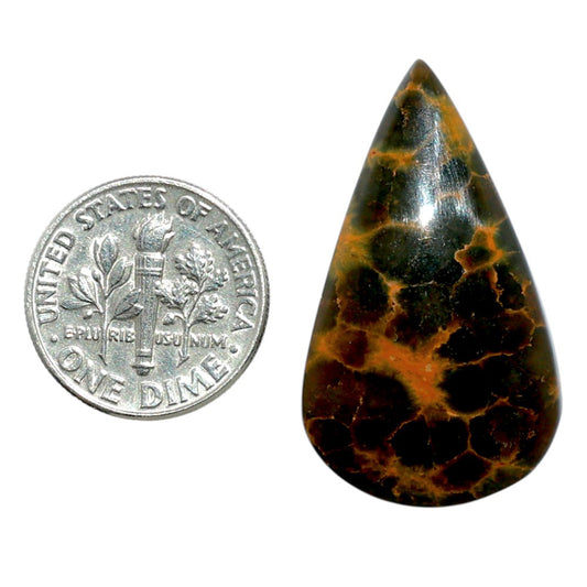 Ocean Jasper 18.8x32.45x5.5 mm Pear Shape Polished Gemstone LS27-07884
