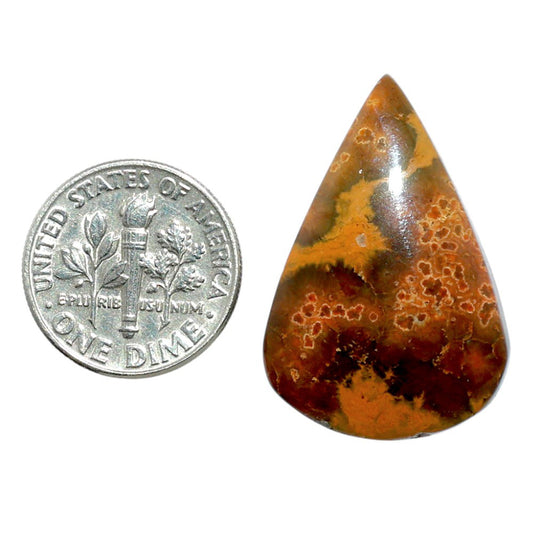 Ocean Jasper 20x29.5x5.5 mm Pear Shape Polished Gemstone LS27-07885