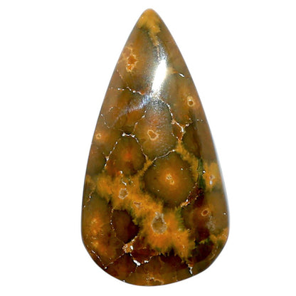 Ocean Jasper 16.7x31.3x5 mm Pear Shape Polished Gemstone LS27-07886