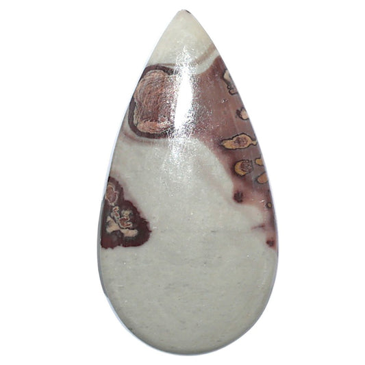 Coffee Bean Jasper 19.3x36.75x5 mm Pear Shape Polished Gemstone LS28-08206