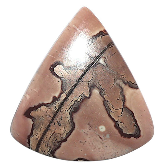 Coffee Bean Jasper 30.1x32.6x5 mm Fancy Shape Polished Gemstone LS28-08209