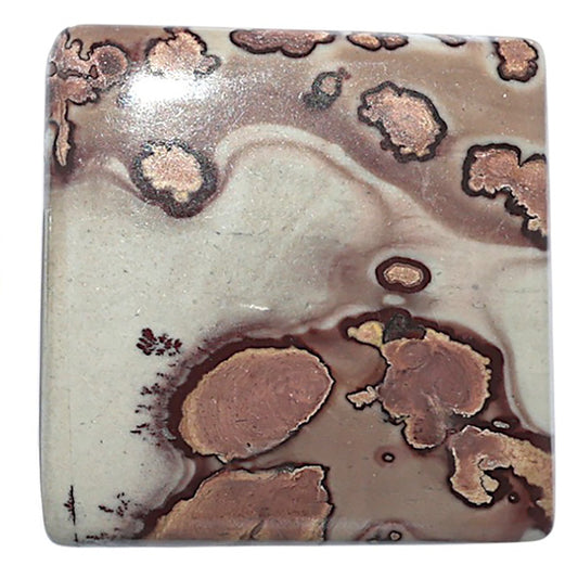 Coffee Bean Jasper 29x29x5 mm Baguette Shape Polished Gemstone LS28-08210