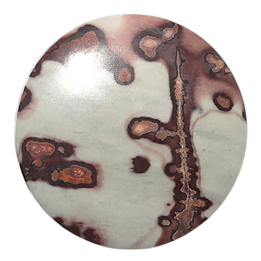 Coffee Bean Jasper 33.5x33.5x4.8 mm Round Shape Polished Gemstone LS28-08211