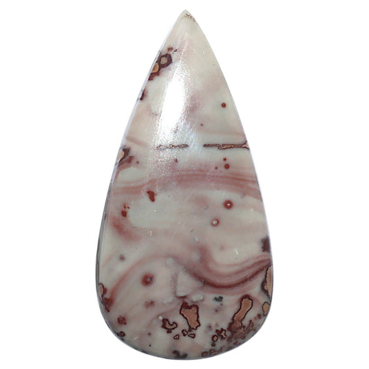 Coffee Bean Jasper 21.7x42.5x5 mm Pear Shape Polished Gemstone LS28-08213