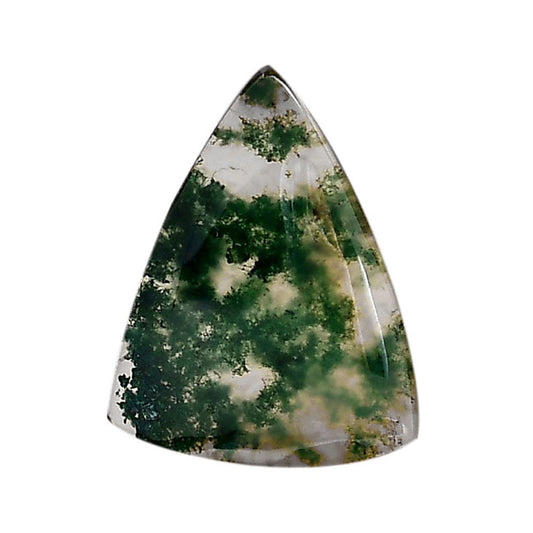 Green Moss Agate 21.3x27.45x4 mm Fancy Shape Polished Gemstone LS31-05970