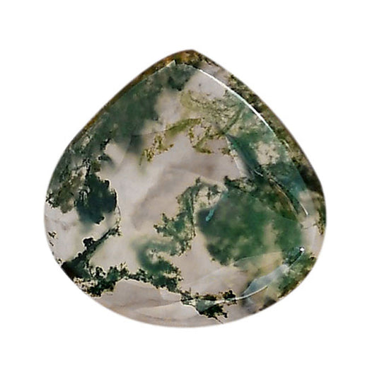 Green Moss Agate 23x24.1x5 mm Heart Shape Polished Gemstone LS31-05972