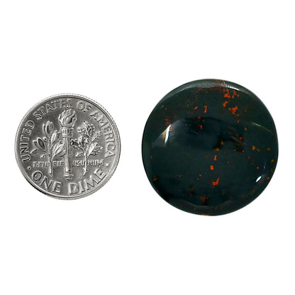 Blood Stone 23.25x23.35x5 mm Round Shape Polished Gemstone LS32-05213