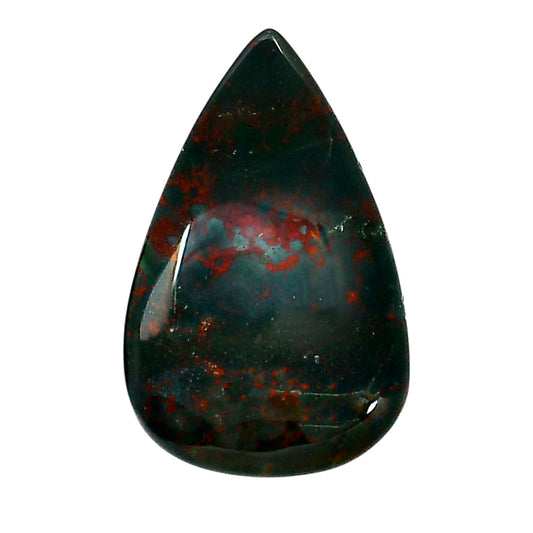 Blood Stone 22x34.1x5 mm Pear Shape Polished Gemstone LS32-05215