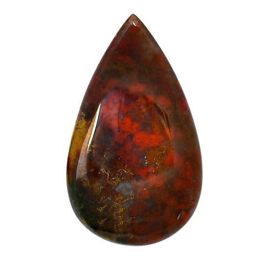 Blood Stone 27x45.7x5.5 mm Pear Shape Polished Gemstone LS32-05218