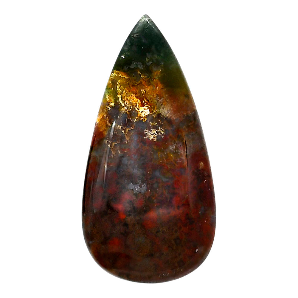 Blood Stone 23.35x46.55x5 mm Pear Shape Polished Gemstone LS32-05219