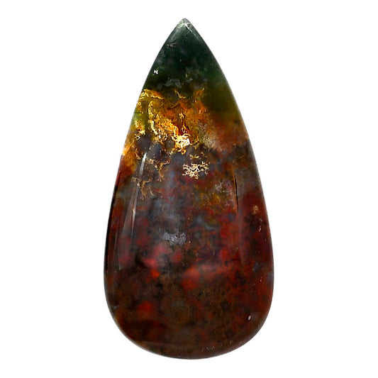 Blood Stone 23.35x46.55x5 mm Pear Shape Polished Gemstone LS32-05219