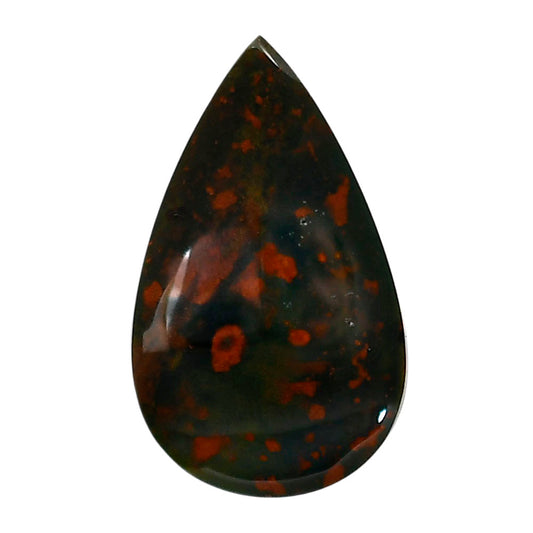 Blood Stone 20.5x34.15x5 mm Pear Shape Polished Gemstone LS32-05220