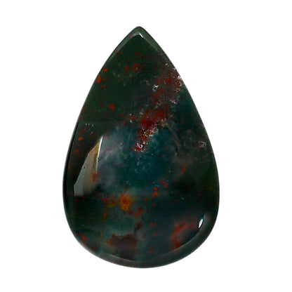 Blood Stone 20x30.9x4.5 mm Pear Shape Polished Gemstone LS32-05222