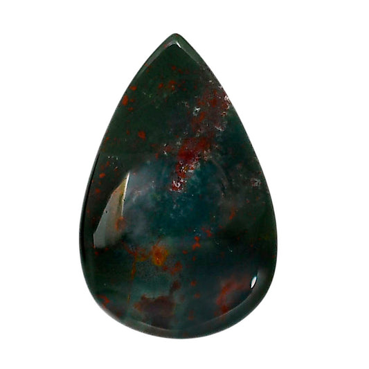 Blood Stone 20x30.9x4.5 mm Pear Shape Polished Gemstone LS32-05222