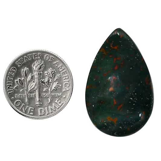 Blood Stone 17.8x27.8x5.8 mm Pear Shape Polished Gemstone LS32-05223