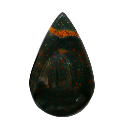 Blood Stone 19.2x30.7x6.2 mm Pear Shape Polished Gemstone LS32-05224