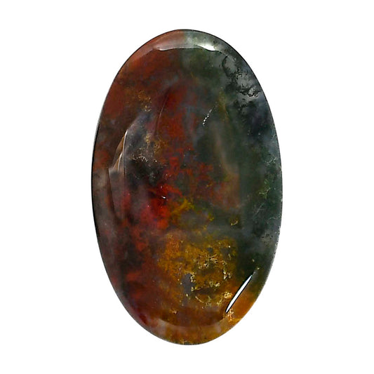 Blood Stone 22x36x5.3 mm Oval Shape Polished Gemstone LS32-05226