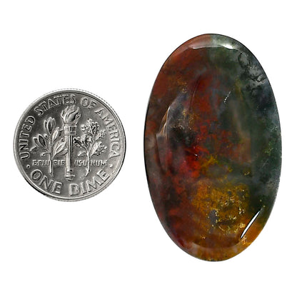 Blood Stone 22x36x5.3 mm Oval Shape Polished Gemstone LS32-05226