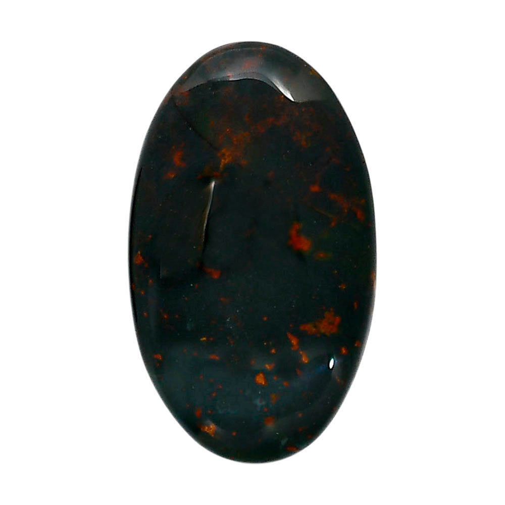 Blood Stone 20.35x34.4x6.5 mm Oval Shape Polished Gemstone LS32-05227
