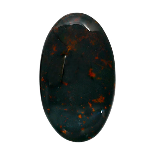 Blood Stone 20.35x34.4x6.5 mm Oval Shape Polished Gemstone LS32-05227