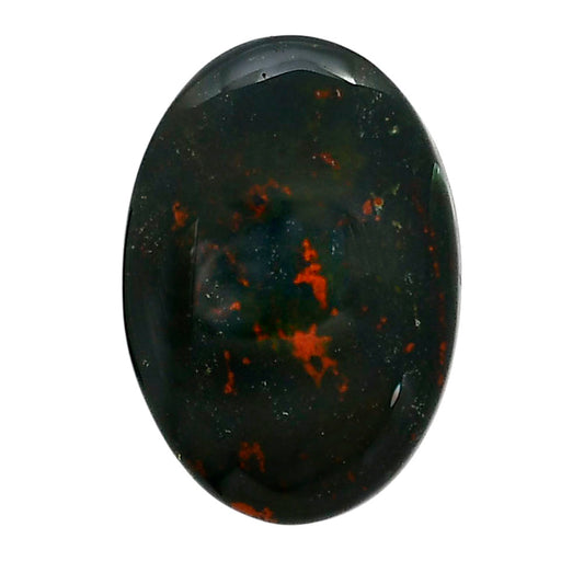 Blood Stone 21.45x30.75x6 mm Oval Shape Polished Gemstone LS32-05228