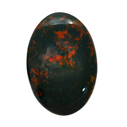 Blood Stone 21.5x31.2x6.5 mm Oval Shape Polished Gemstone LS32-05229