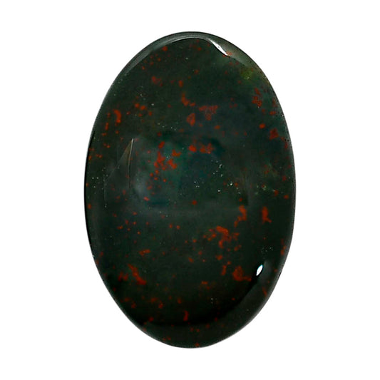 Blood Stone 20.7x30.8x5 mm Oval Shape Polished Gemstone LS32-05230