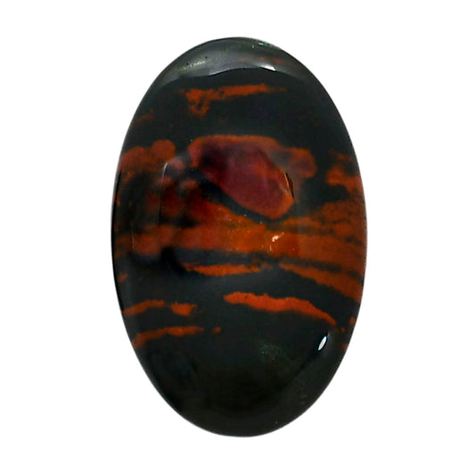 Blood Stone 20.7x32.2x5.5 mm Oval Shape Polished Gemstone LS32-05231