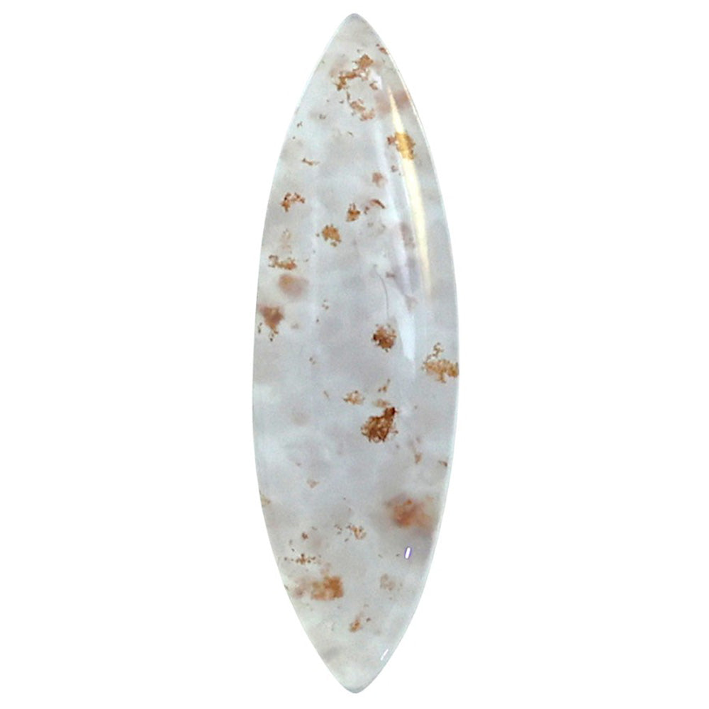 Robinson Ranch Plume Agate 9.6x32x5.3 mm Marquise Shape Polished Gemstone LS33-08144