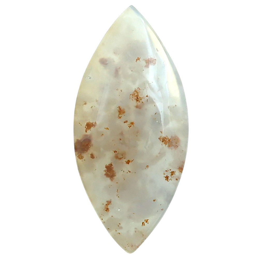 Robinson Ranch Plume Agate 18.5x39.7x5.5 mm Marquise Shape Polished Gemstone LS33-08145