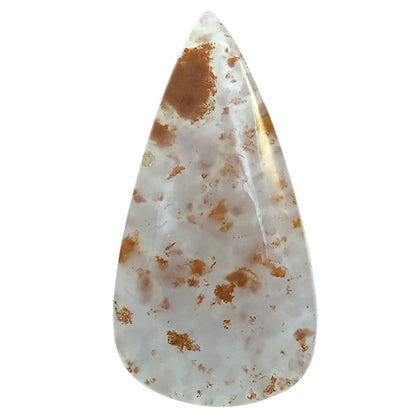 Robinson Ranch Plume Agate 21.55x41.9x6 mm Pear Shape Polished Gemstone LS33-08146