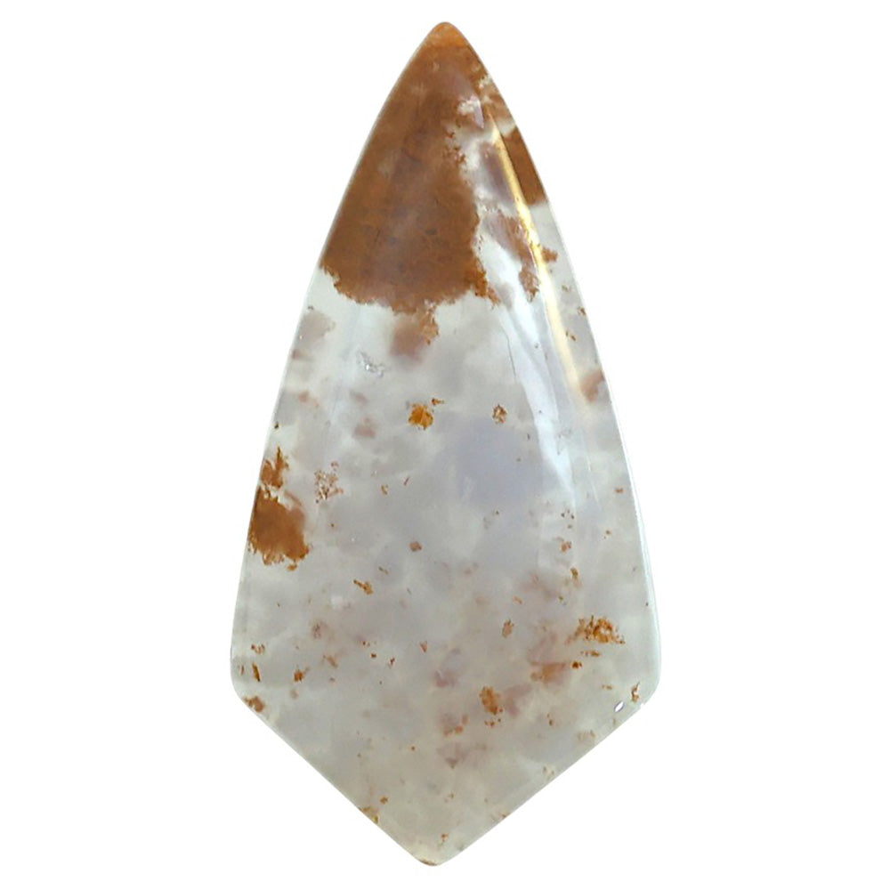 Robinson Ranch Plume Agate 22.35x43.9x5.8 mm Fancy Shape Polished Gemstone LS33-08150