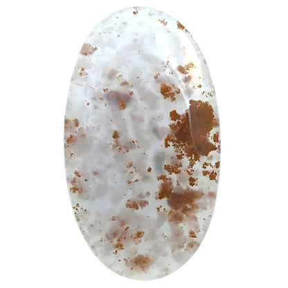 Robinson Ranch Plume Agate 24.55x42.8x5 mm Oval Shape Polished Gemstone LS33-08154