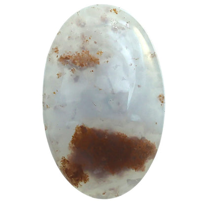 Robinson Ranch Plume Agate 23x36.4x5.5 mm Oval Shape Polished Gemstone LS33-08157