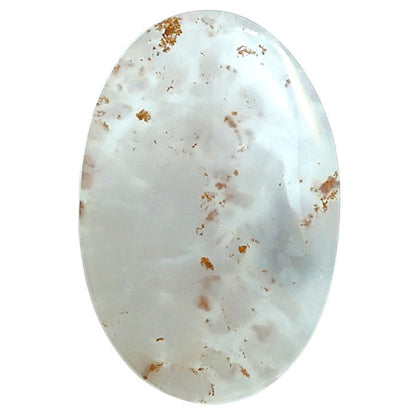 Robinson Ranch Plume Agate 18.5x27.75x5.4 mm Oval Shape Polished Gemstone LS33-08159