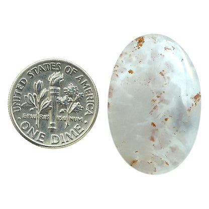 Robinson Ranch Plume Agate 18.5x27.75x5.4 mm Oval Shape Polished Gemstone LS33-08159