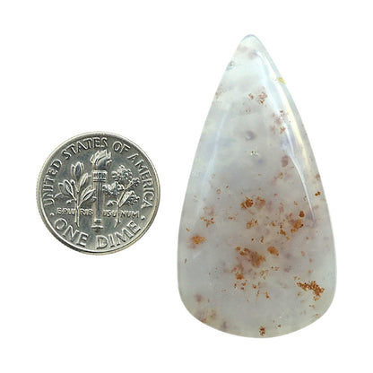 Robinson Ranch Plume Agate 23.25x43.8x5.5 mm Pear Shape Polished Gemstone LS33-08161