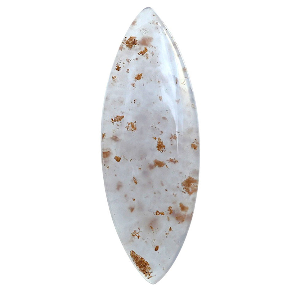 Robinson Ranch Plume Agate 18.1x50.8x5.5 mm Marquise Shape Polished Gemstone LS33-08163
