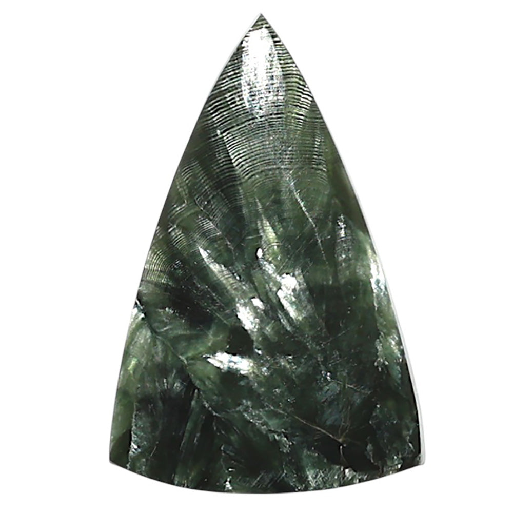 Natural Russian Seraphinite 18.7x28.65x5 mm Fancy Shape Polished Gemstone LS35-010154