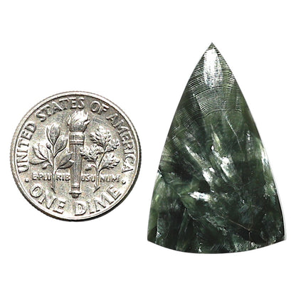 Natural Russian Seraphinite 18.7x28.65x5 mm Fancy Shape Polished Gemstone LS35-010154