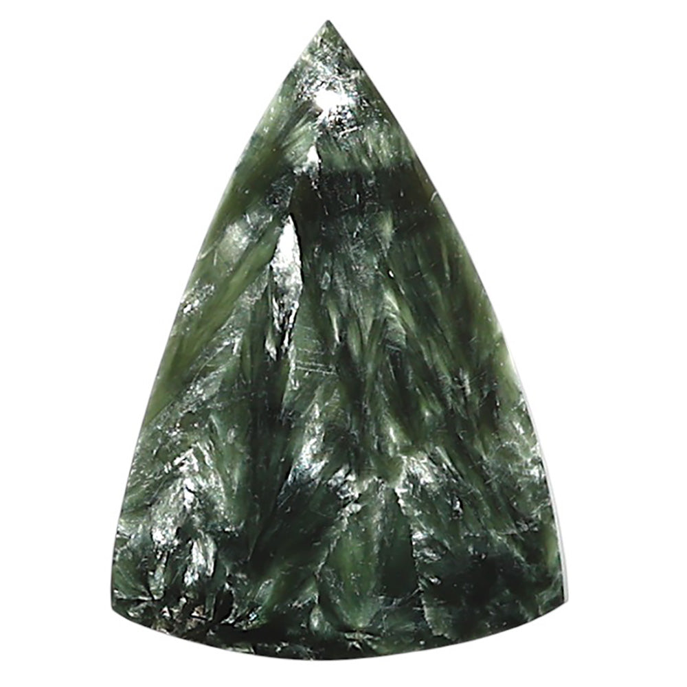 Natural Russian Seraphinite 20.85x29.2x4.5 mm Fancy Shape Polished Gemstone LS35-010161