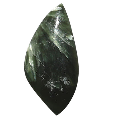 Natural Russian Seraphinite 16.7x34.6x5.5 mm Fancy Shape Polished Gemstone LS35-010166