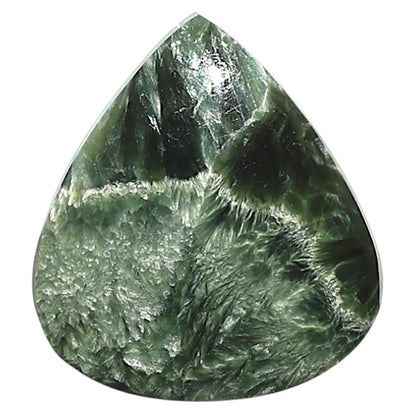 Natural Russian Seraphinite 23.8x26.45x5.5 mm Heart Shape Polished Gemstone LS35-010174
